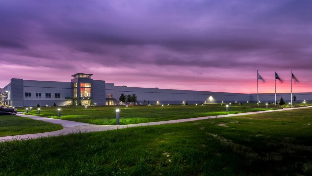 Exterior photo of Project Northpoint at dusk