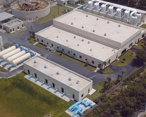 Arial view of Boca Raton Water Treatment Plant